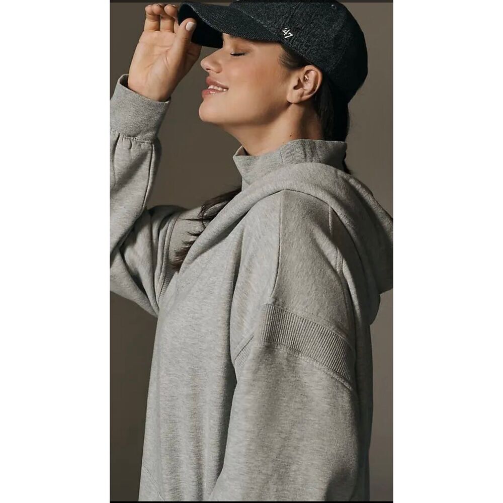 Daily Practice hooded sweat cocoon dress sz S oversized stretch fleece athleisur - Picture 3 of 12